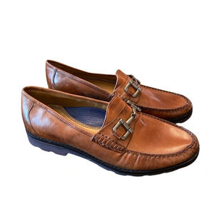 Robert Zur Patton Comfort Buckle Loafer Tan